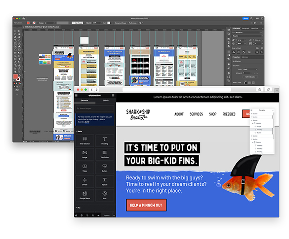 Conversión de Adobe Illustrator a Elementor