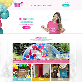 The Party Balloons Website